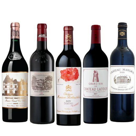 ボルドー5大シャトー最新ヴィンテージ飲み比べ5本セット | 高級ワイン